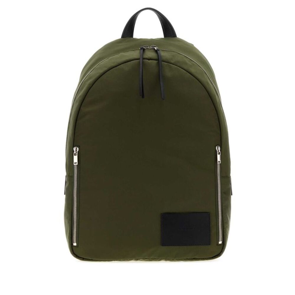 Jil Sander Men Olive Green Fabric Urban Backpack